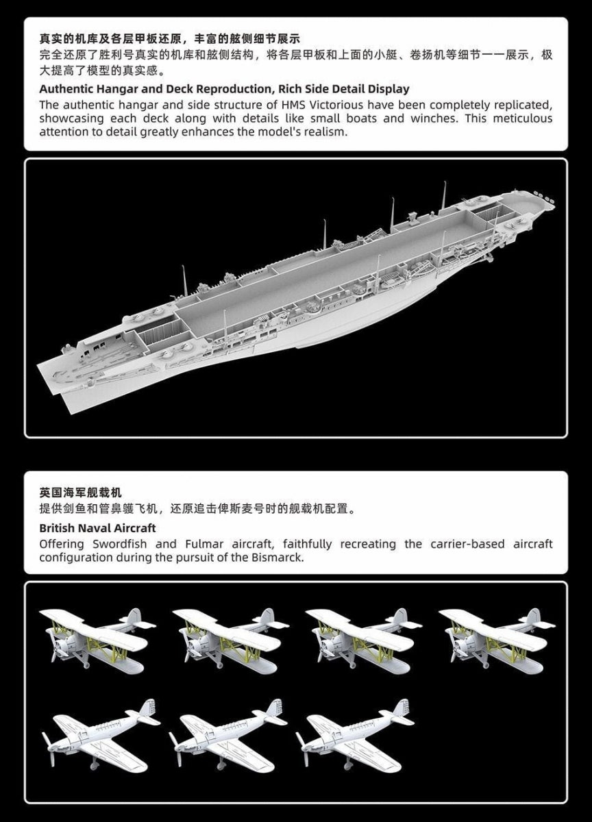 FlyHawk Model FH1135 HMS Victorious 1/700 – zdjęcie 10