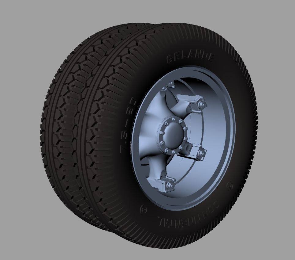 Panzer Art RE35-517 Renault AHN road wheels (Continental) 1/35 – immagine 2
