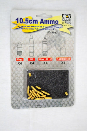 AFV Club 35074 10,5cm Ammo for Wespe 1/35