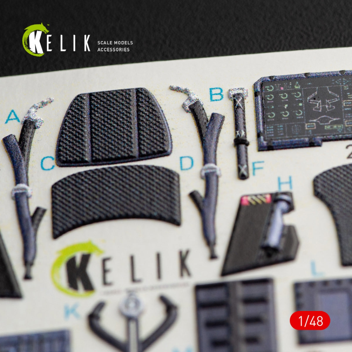 KELIK K48047 F-35A LIGHTNING II INTERIOR 3D DECALS FOR KITTY HAWK KIT 1/48 – zdjęcie 3
