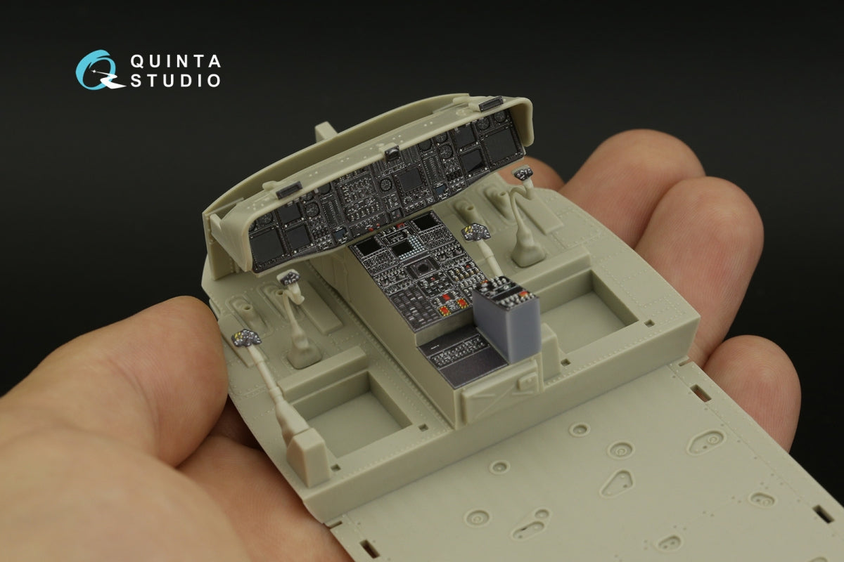 Quinta Studio QDS+35108 MH-60L 3D-Printed &amp;amp; colored Interior on decal paper (Kitty Hawk) (with 3D-printed resin parts) (small version) 1/35 – image 8