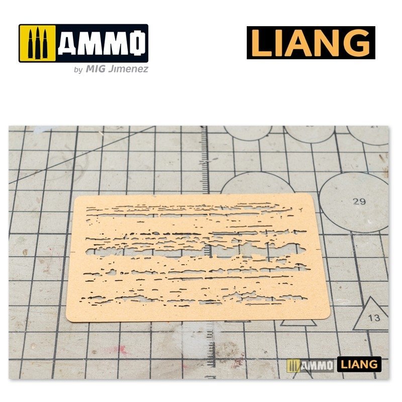 Liang 0009 Chipping Effects Airbrush Stencils – image 5