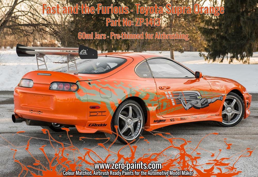 Zero Paints ZP-1413 Fast and the Furious Toyota Supra Orange Pearl Paint 60ml – zdjęcie 2