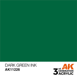 AK Interactive AK11226 DARK GREEN – INK 17ml