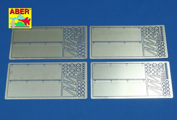 Aber 16006 Side fenders for Tiger I, Ausf.E 1/16