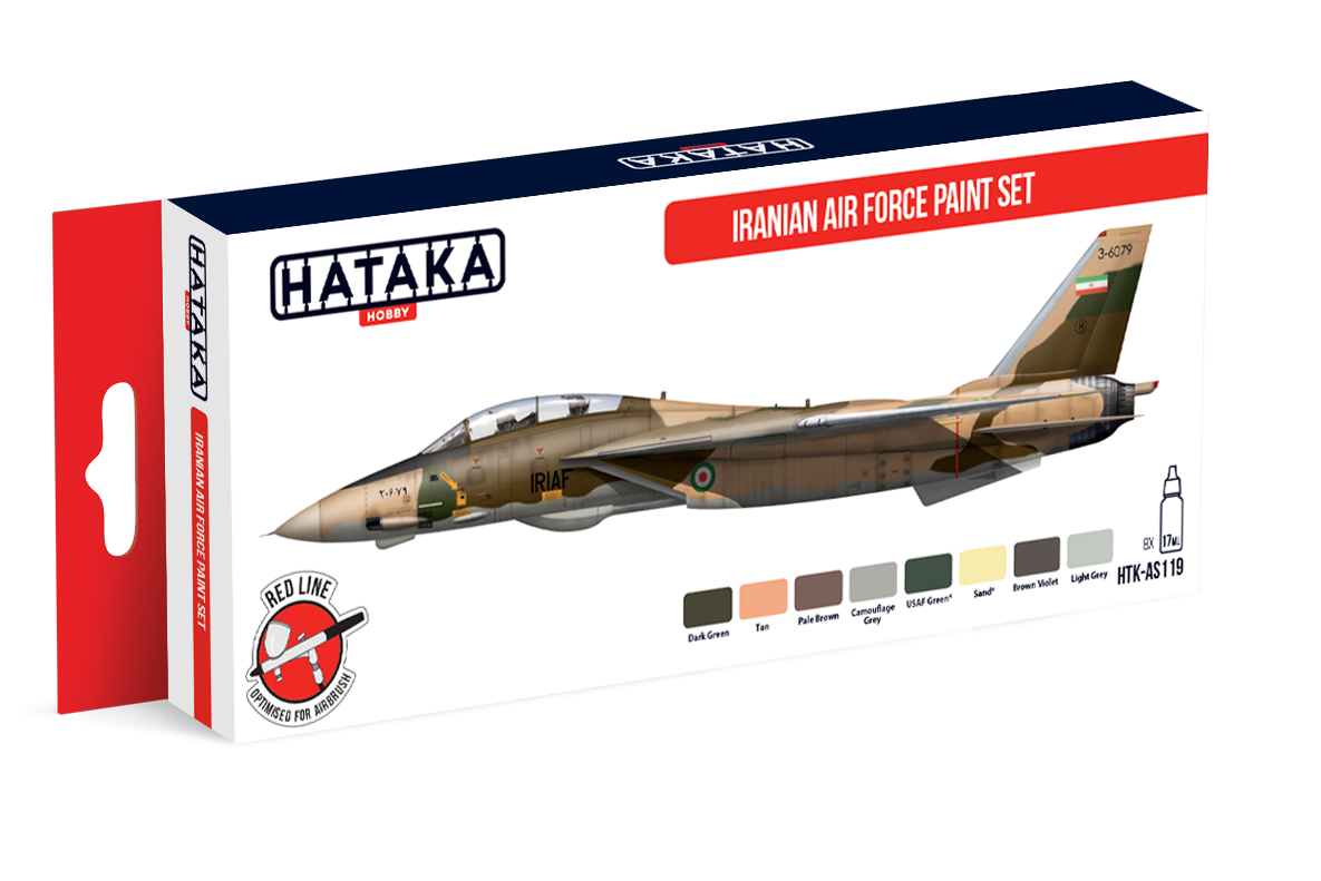 Hataka AS119 Iranian Air Force Paint Set 8x17 ml – zdjęcie 2