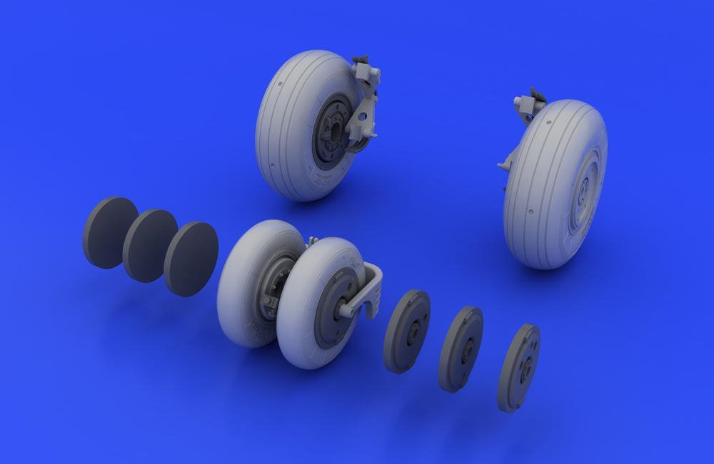Eduard 648037 MiG-29 wheels 1/48 (Eduard, Academy) – zdjęcie 3