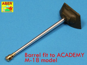 Aber 35L-137 U.S 76 mm M1A2 barrel with muzzle brake for Sherman M4 &amp;amp; M-18 Hellcat 1/35 – immagine 4