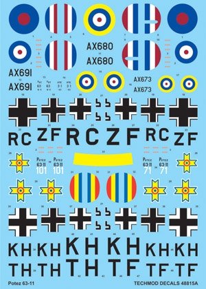 Techmod 48815 - Potez 63-11 1/48