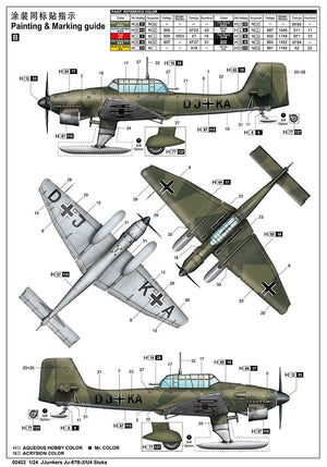 Trumpeter 02422 Junkers Ju-87B-2/U4 Stuka 1/24 – zdjęcie 3