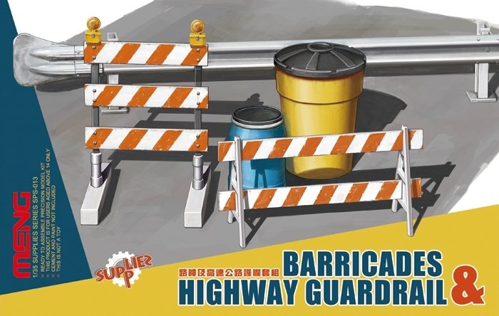 Meng Model SPS-013 Barricades Highway Guardrall 1/35