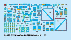 Trumpeter 01645 Russian Su-27UB Flanker C Fighter 1/72 – zdjęcie 7