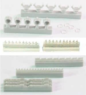 Pontos 21002F1 USS Missouri Iowa 1944 Advanced Add-on Set for Trumpeter 05399 kit – zdjęcie 5
