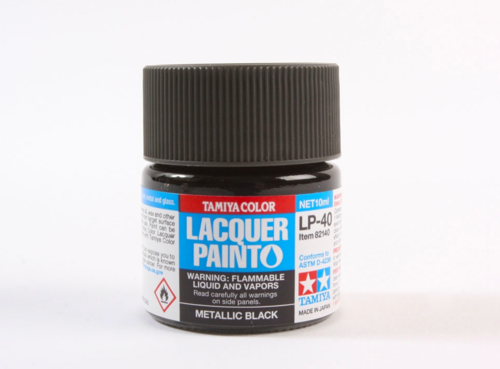 Tamiya 82140 LP-40 Metallic black 10ml – immagine 3