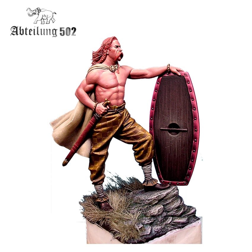 502 Abteilung ABT1017 CELTIC WARRIOR 3RD CENTURY B.C. 54MM RESIN. – zdjęcie 3