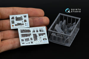 Quinta Studio QDS+48487 F-4C Phantom II 3D-Printed &amp;amp; coloured Interior on decal paper (Academy) (Small version) (with 3D-printed resin parts) 1/48 – zdjęcie 2