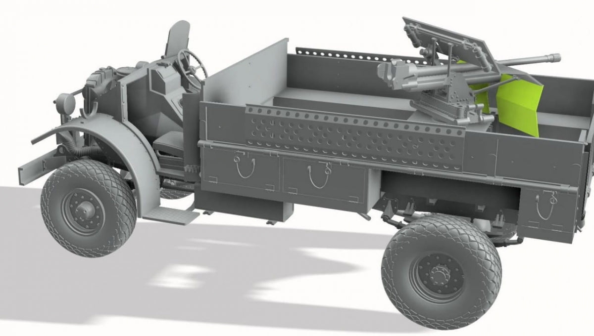 Thunder Model 35312 LRDG CMP F30 Truck w/ Ordnance 37 mm MKI Bofors Gun - Limited Bonus Edition 1/35 – zdjęcie 3
