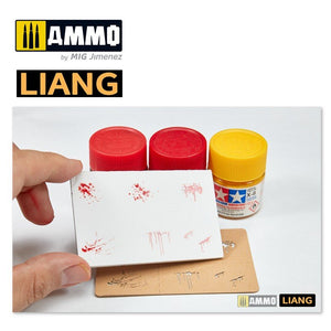 Liang 0005 Splashes Blood Effects Airbrush Stencils – zdjęcie 8