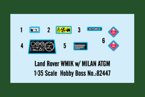 Hobby Boss 82447 Land Rover WMIK w/ MILAN ATGM 1/35 – image 4