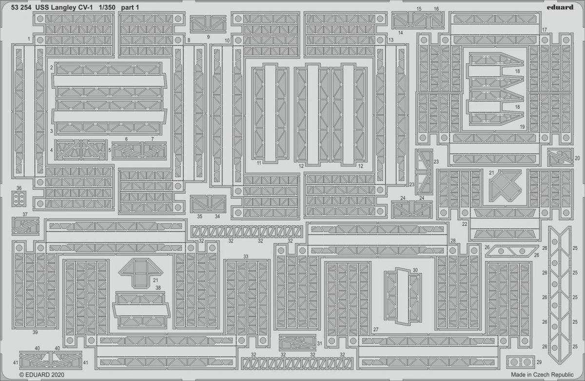Eduard BIG5360 USS Langley CV-1 TRUMPETER 1/350 – zdjęcie 3