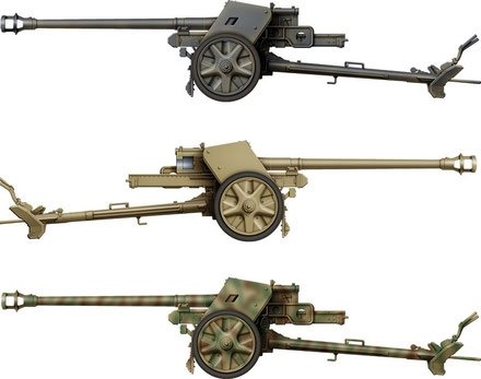 Das Werk DW35027 German 7,5cm Pak40 with 4 Figures 1/35 – zdjęcie 2