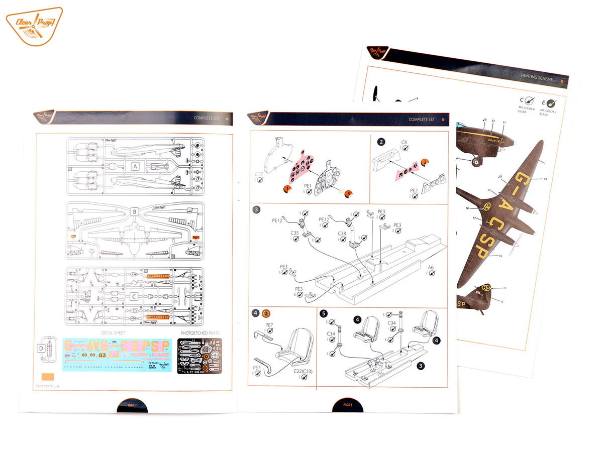 Clear Prop! CP72052 de Havilland DH.88 Comet G-ACSP Advanced Kit 1/72 – image 26