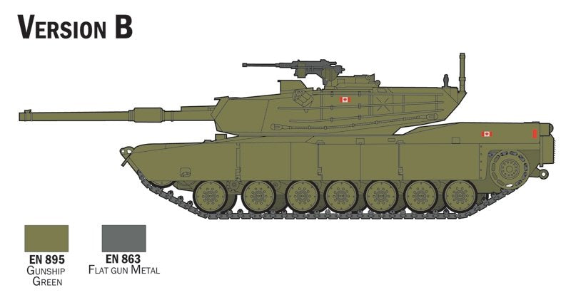 Italeri 72004 M1 Abrams - Complete Set For Modeling 1/72 – zdjęcie 5