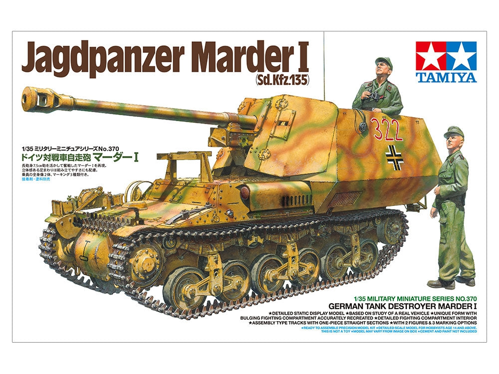 Tamiya 35370 German Tank Destroyer Marder I Sd. Kfz. 135 1/35 – zdjęcie 2