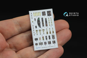 Quinta Studio QD72204 He 111 P/H 3D-Printed &amp;amp; coloured Interior on decal paper (Airfix) 1/72 – zdjęcie 4