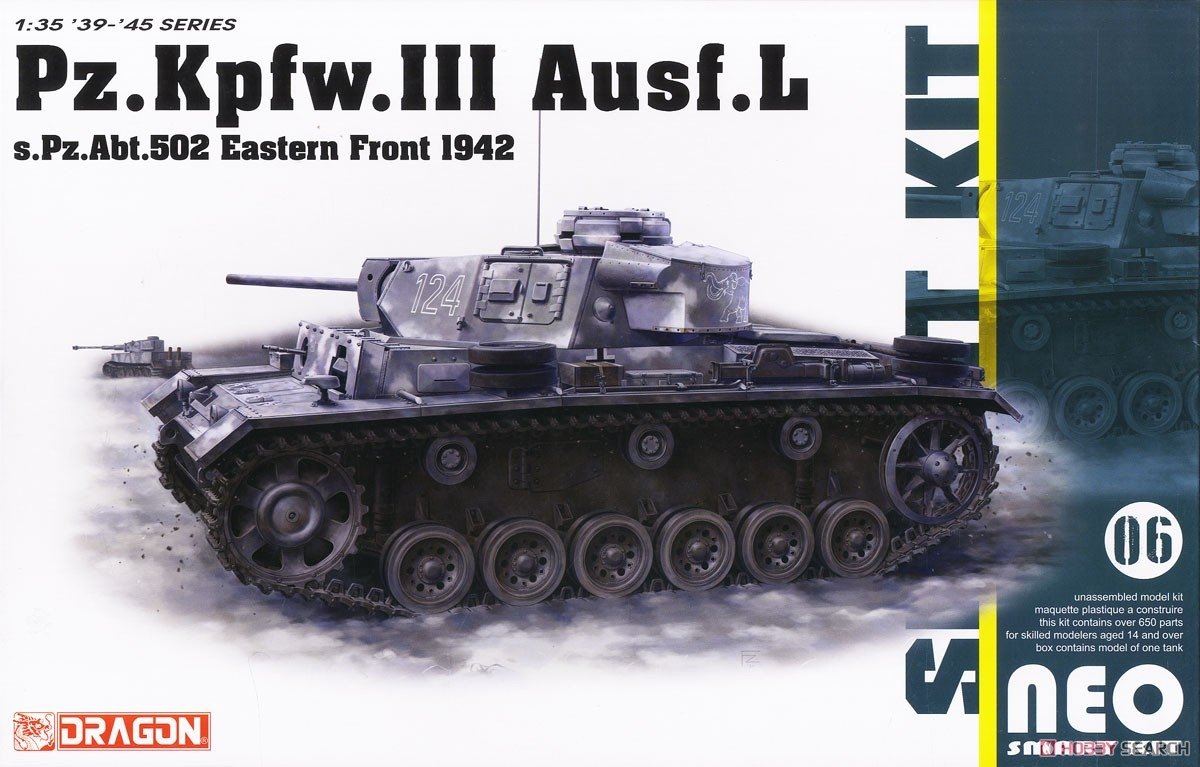 Dragon 6957 Pz.Kpfw.III Ausf.L s.Pz.Abt.502 Leningrad 1942 1/35