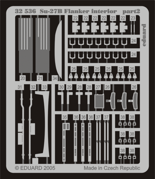 Eduard 32536 Su-27 Flanker B interior 1/32 TRUMPETER – zdjęcie 2