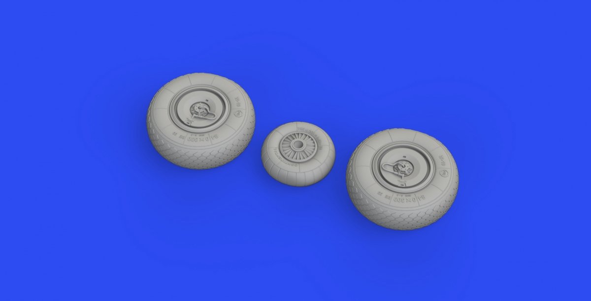 Eduard 648687 Ar 234B wheels HOBBY 2000, HASEGAWA 1/48 – zdjęcie 3