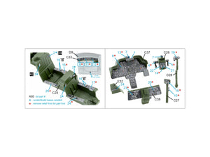 Quinta Studio QDS-48572 AH-64A 3D-Printed &amp;amp; coloured Interior on decal paper (Academy/Modelist) (small version) 1/48 – zdjęcie 12