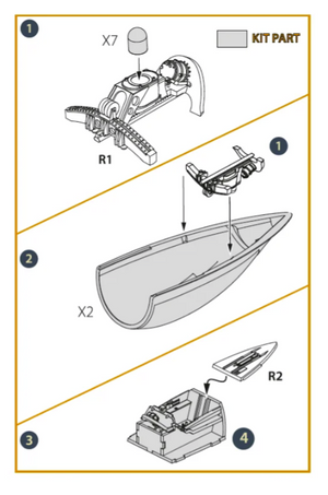 Clear Prop! CPA72167 F-86A Canopy frame detailing set for CP kits 1/72 – zdjęcie 3