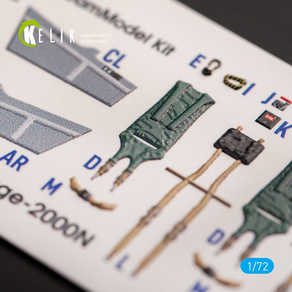 Kelik K72051 Mirage - 2000N - interior 3D decals for Dream Model kit 1/72