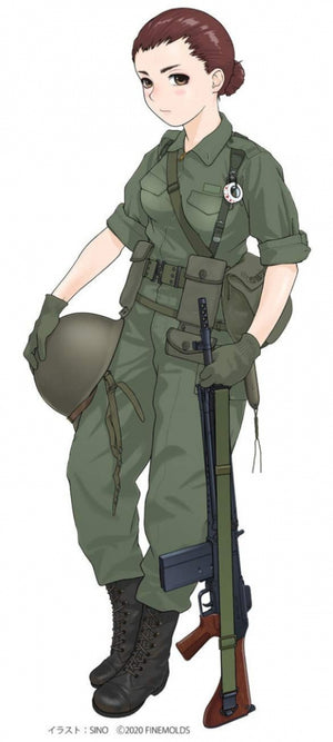 Fine Molds HC03 Historic Costume Girl Type 73 Light Truck With Figure Himeko 1/35 – zdjęcie 6