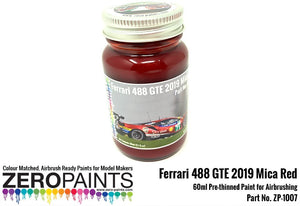 Zero Paints ZP-1007-488 2019 Ferrari 488 GTE (AF Corse) Mica Red Paint 60ml