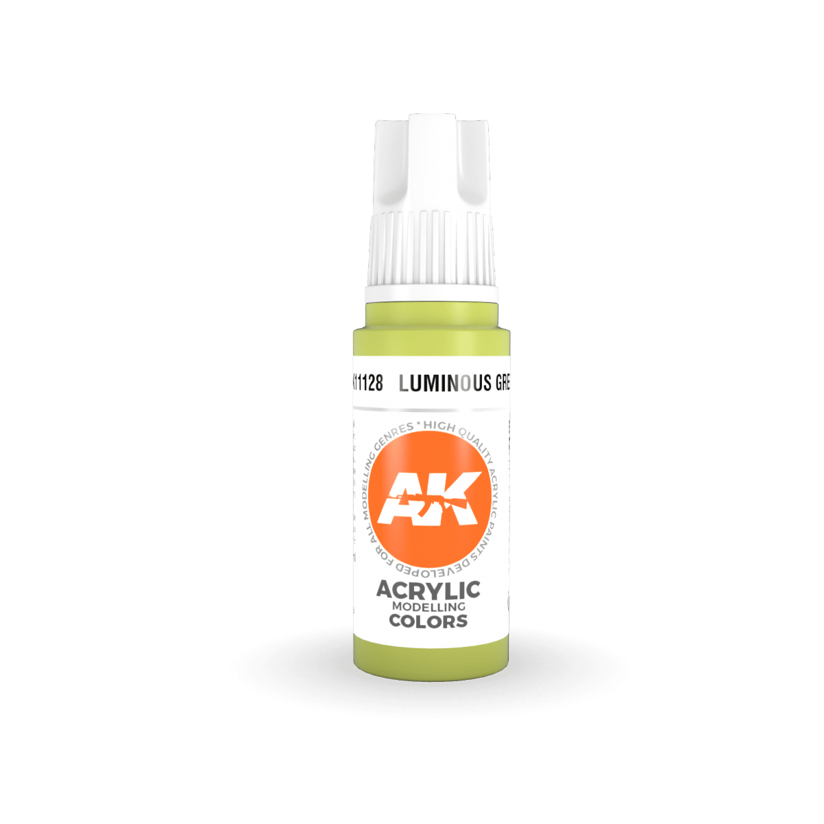 AK Interactive AK11128 LUMINOUS GREEN – STANDARD 17ml – zdjęcie 2