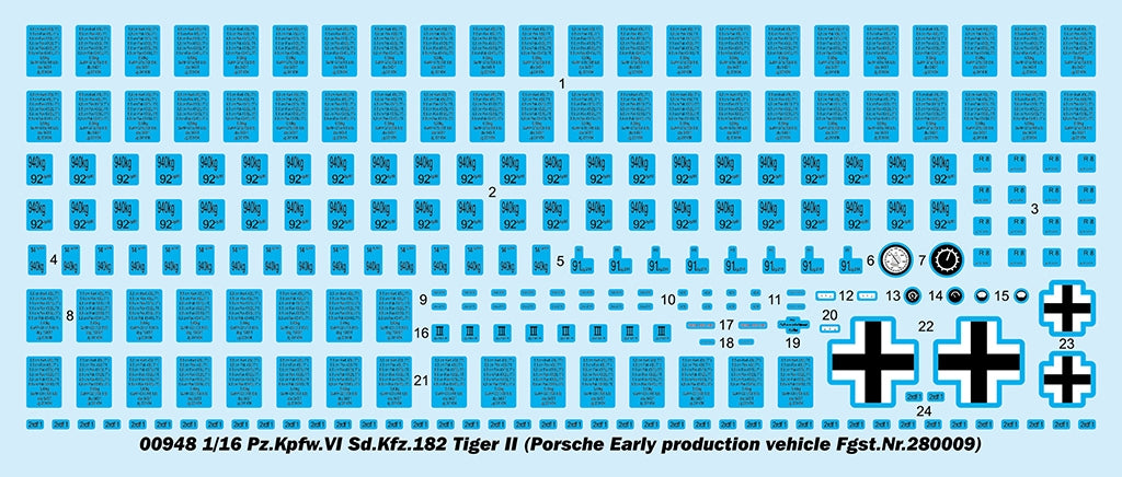 Trumpeter 00948 German Tiger II Heavy Tank - Porsche Turret Early Production 1/16 – zdjęcie 7