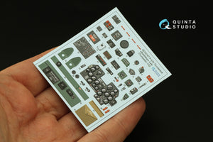 Quinta Studio QD32187 P-47D Thunderbolt Bubbletop (Late) 3D-Printed coloured Interior on decal paper (Trumpeter) 1/32 – zdjęcie 5