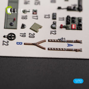 KELIK K72151 Bristol Beaufort Mk.1 - interior 3D decals for Airfix kit 1/72 – zdjęcie 5