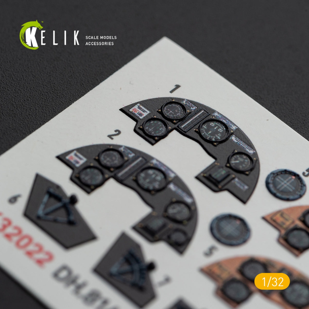 KELIK K32022 DH.81A Tiger Moth - Interior 3D Decal with 3D printed parts for ICM kit 1/32 – zdjęcie 5