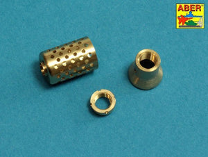 Aber 35l-232 10,5cm KwK L/70 barrel with perforated muzzle brake for German Pz.Kpfw. VII Lowe or VK 7201(K) 1/35 – zdjęcie 7