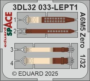 Eduard 3DL32033 A6M5 Zero SPACE TAMIYA 1/32 – zdjęcie 3