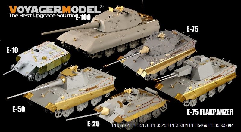 Voyager Model PE35505 WWII German E-50 Tank for TRUMPETER 01536 1/35 – zdjęcie 12