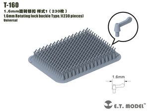 E.T. Model T-160 1.6mm Rotating lock buckle Type.1 (230 pieces)