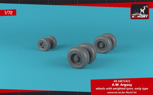 Armory Models AW72422 A.W. Argosy wheels w/ weighted tires, early version 1/72 – zdjęcie 3