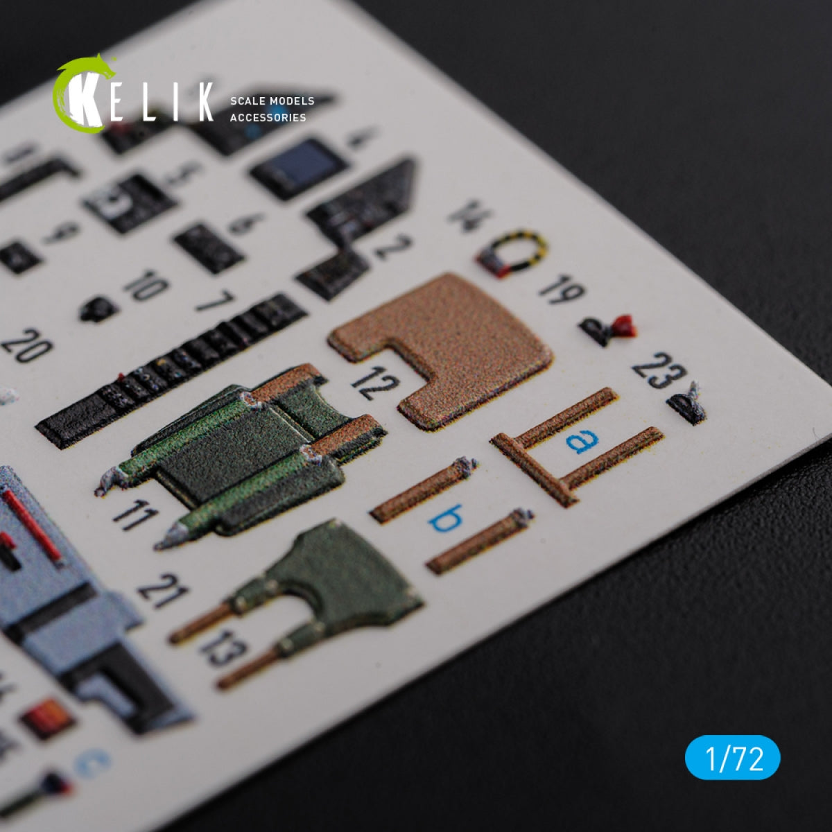 KELIK K72119 Mirage 2000C interior 3D decals forModelSvit kit 1/72 – zdjęcie 5