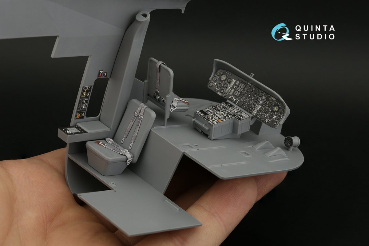 Quinta Studio QD35100 CH-54A 3D-Printed &amp;amp; coloured Interior on decal paper (ICM) 1/35 – zdjęcie 6