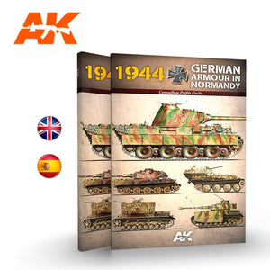 AK Interactive AK916 1944 GERMAN ARMOR IN NORMANDY – CAMOUFLAGE PROFILE GUIDE